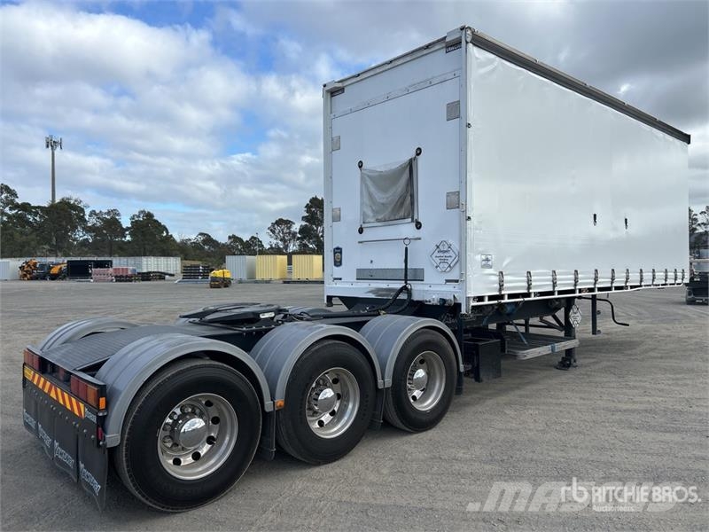 Vawdrey 7.2 m Tri/A B-Double Lead Curtain Side Trailer Kayar tenteli çekiciler