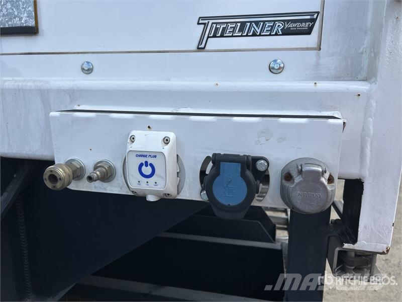 Vawdrey 7.2 m Tri/A B-Double Lead Curtain Side Trailer Kayar tenteli çekiciler