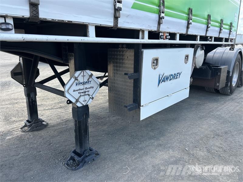 Vawdrey 7.2 m Tri/A B-Double Lead Curtain Side Trailer Kayar tenteli çekiciler