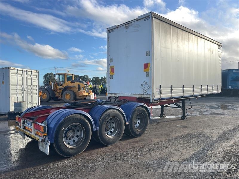 Vawdrey 7.2 m Tri/A B-Double Lead Curtain Side Trailer Curtainsideranhänger