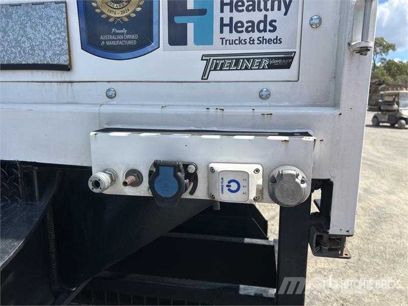 Vawdrey 7.2 m Tri/A B-Double Lead Curtain Side Trailer Kayar tenteli çekiciler