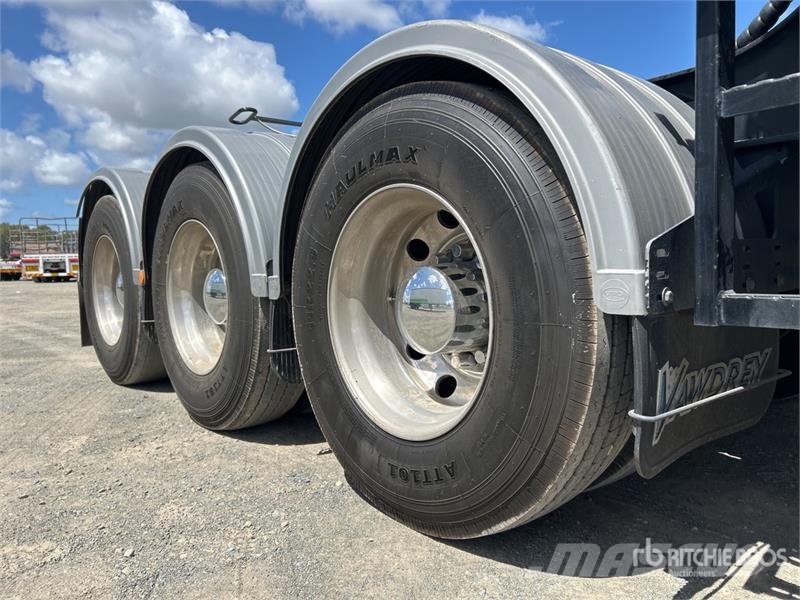 Vawdrey 7.2 m Tri/A B-Double Lead Curtain Side Trailer Kayar tenteli çekiciler