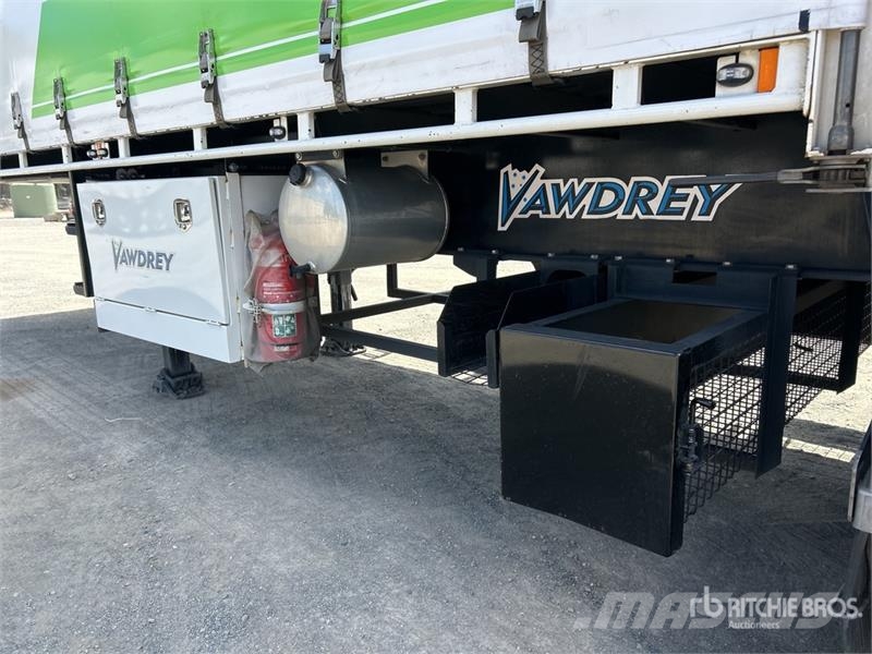 Vawdrey 7.2 m Tri/A B-Double Lead Curtain Side Trailer Kayar tenteli çekiciler