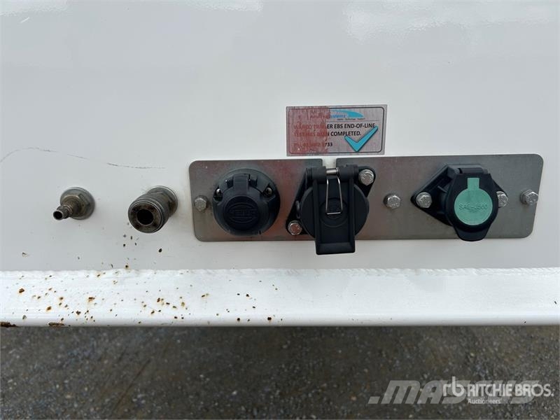Vawdrey 7.2 m Tri/A B-Double Lead Curtain Side Trailer Kapell trailer/semi
