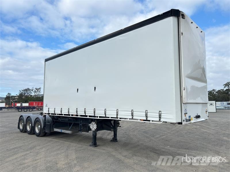 Vawdrey 7.2 m Tri/A B-Double Lead Curtain Side Trailer Kayar tenteli çekiciler