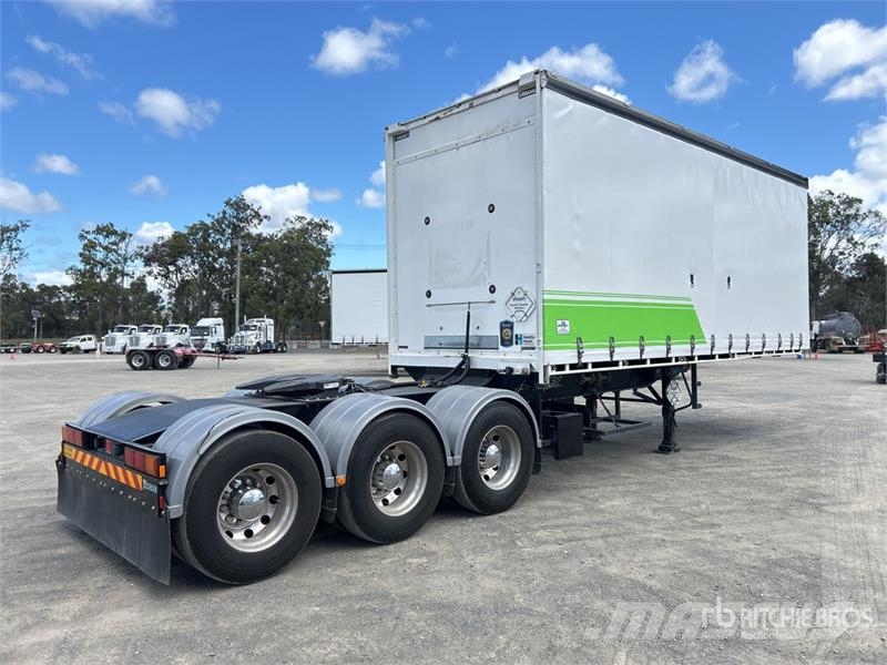 Vawdrey 7.2 m Tri/A B-Double Lead Curtain Side Trailer Kayar tenteli çekiciler