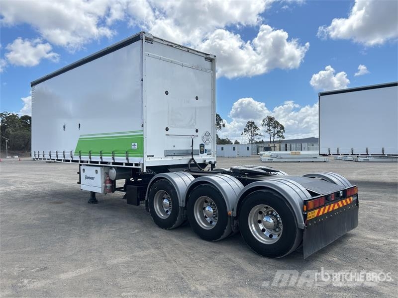 Vawdrey 7.2 m Tri/A B-Double Lead Curtain Side Trailer Kayar tenteli çekiciler