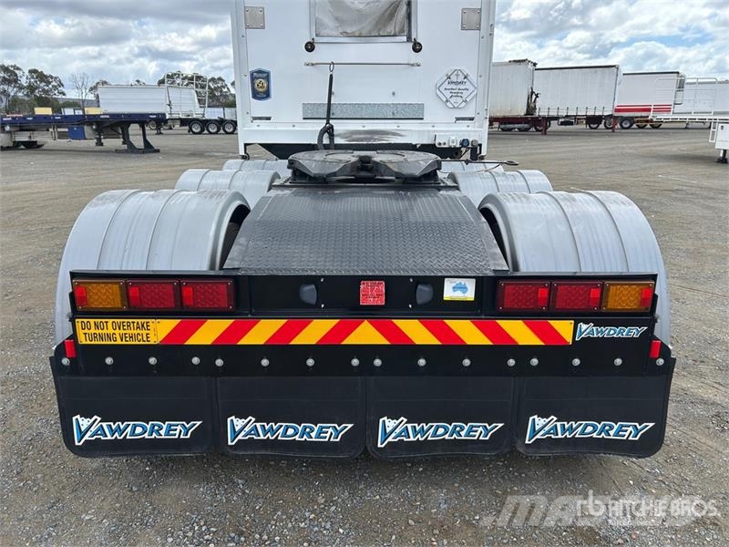 Vawdrey 7.2 m Tri/A B-Double Lead Curtain Side Trailer Kapell trailer/semi
