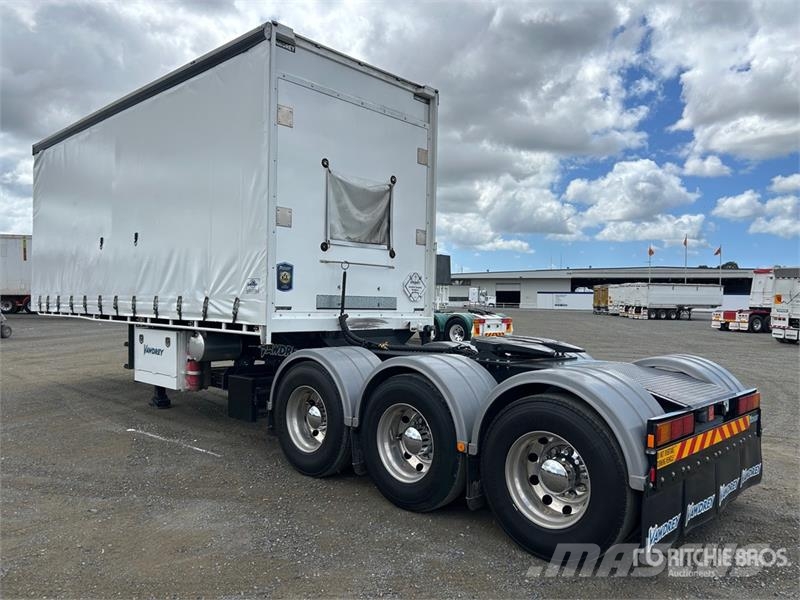Vawdrey 7.2 m Tri/A B-Double Lead Curtain Side Trailer Kapell trailer/semi