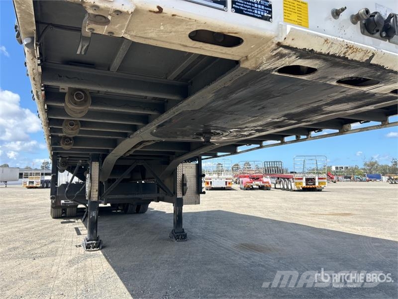Vawdrey 7.2 m Tri/A B-Double Lead Curtain Side Trailer Kayar tenteli çekiciler