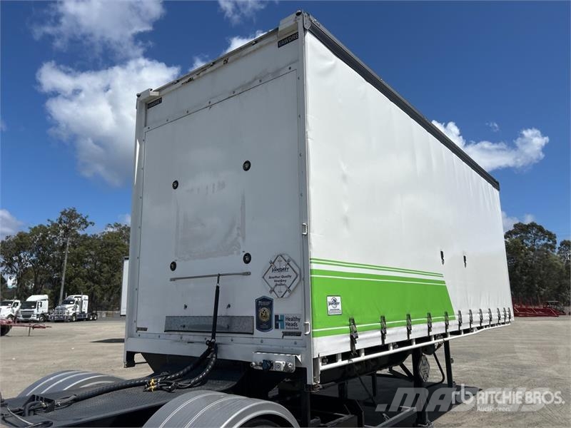 Vawdrey 7.2 m Tri/A B-Double Lead Curtain Side Trailer Kayar tenteli çekiciler