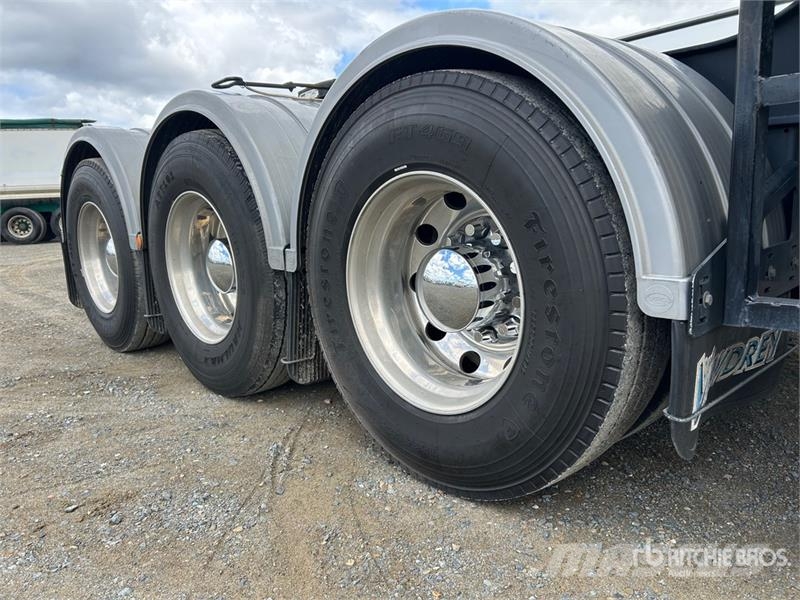 Vawdrey 7.2 m Tri/A B-Double Lead Curtain Side Trailer Kapell trailer/semi