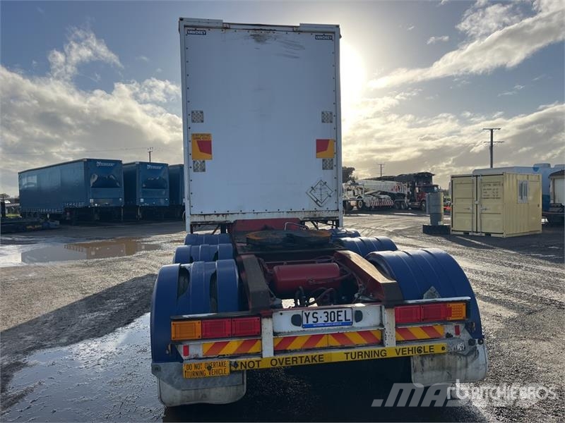 Vawdrey 7.2 m Tri/A B-Double Lead Curtain Side Trailer Curtainsideranhänger