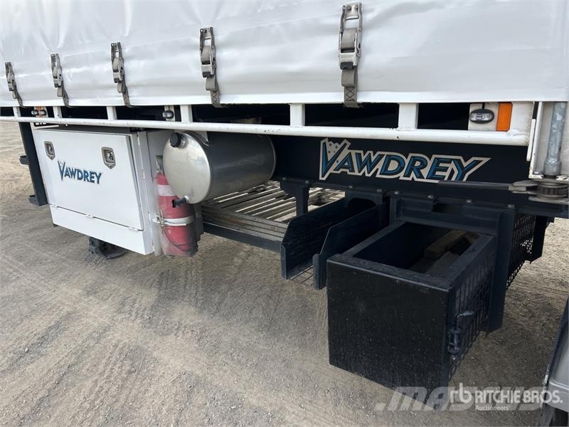 Vawdrey 7.2 m Tri/A B-Double Lead Curtain Side Trailer Kayar tenteli çekiciler