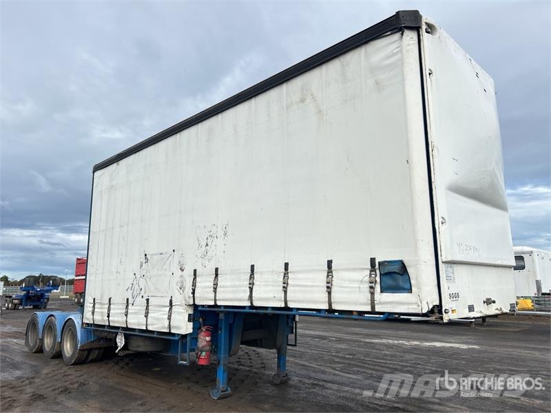 Vawdrey 7.3 m Tri/A B-Double Lead Step Deck Curtain Side T Caja de lona