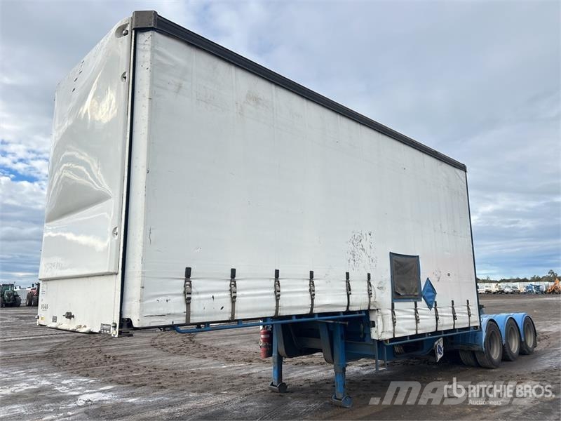 Vawdrey 7.3 m Tri/A B-Double Lead Step Deck Curtain Side T Caja de lona