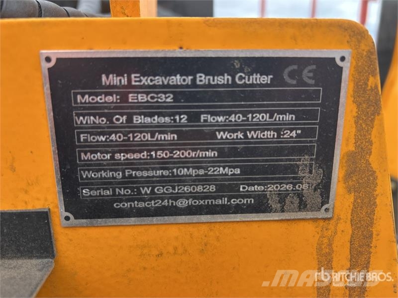 Vicsec VC-EBC32 24 in Mini Excavator Brush Cutter (Unused Other components