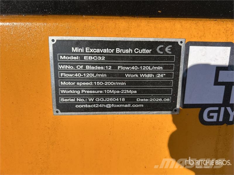 Vicsec VC-EBC32 24 in Mini Excavator Brush Cutter (Unused Diger parçalar