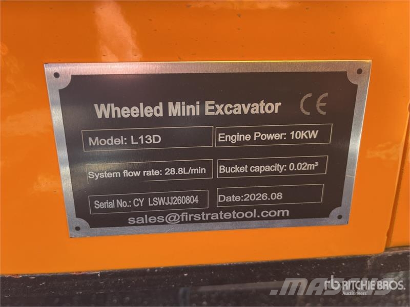 Vicsec VC-L13 Wheel Excavator (Unused) Wielgraafmachines