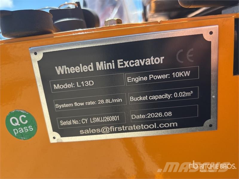 Vicsec VC-L13 Wheeled Mini Mini Excavator (Unused) Miniekskavaatorid < 7 t