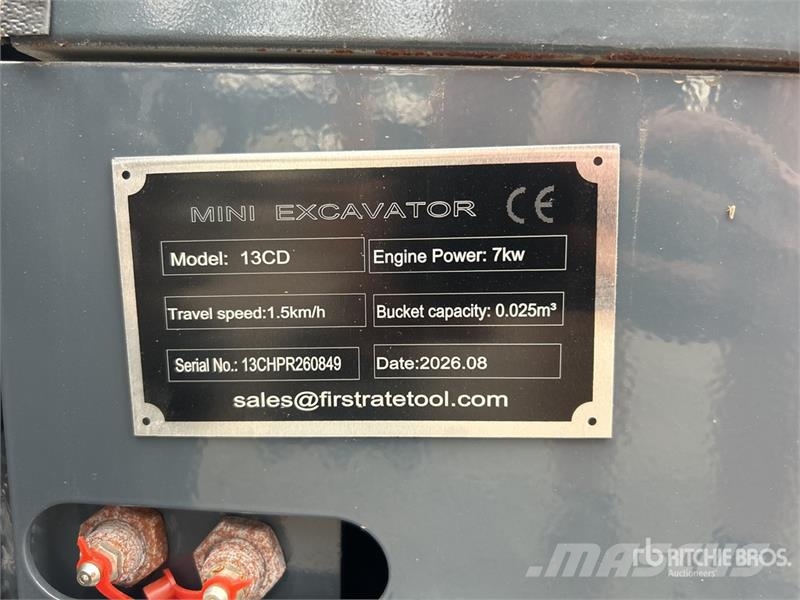 Vicsec VC13CD Diesel Mini Excavator (Unused) Minigrävare < 7t