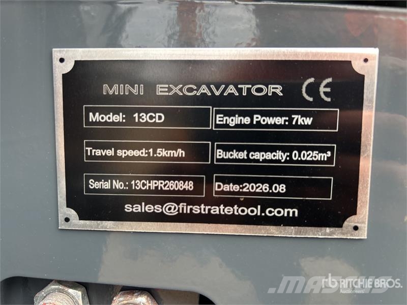 Vicsec VC13CD Mini Excavator (Unused) حفارات صغيرة أقل من 7 طن (حفارات صغيرة)