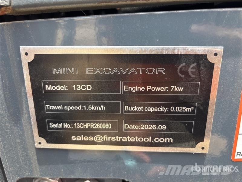 Vicsec VC13CD Mini Excavator (Unused) حفارات صغيرة أقل من 7 طن (حفارات صغيرة)