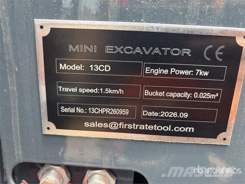 Vicsec VC13CD Mini Excavator (Unused) حفارات صغيرة أقل من 7 طن (حفارات صغيرة)