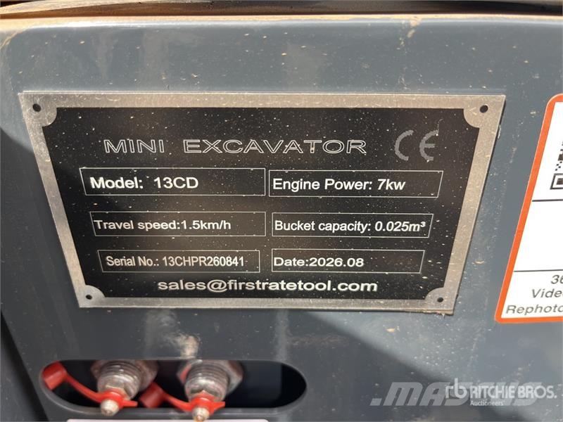 Vicsec VC13CD Mini Excavator (Unused) Mini pelle < 7t