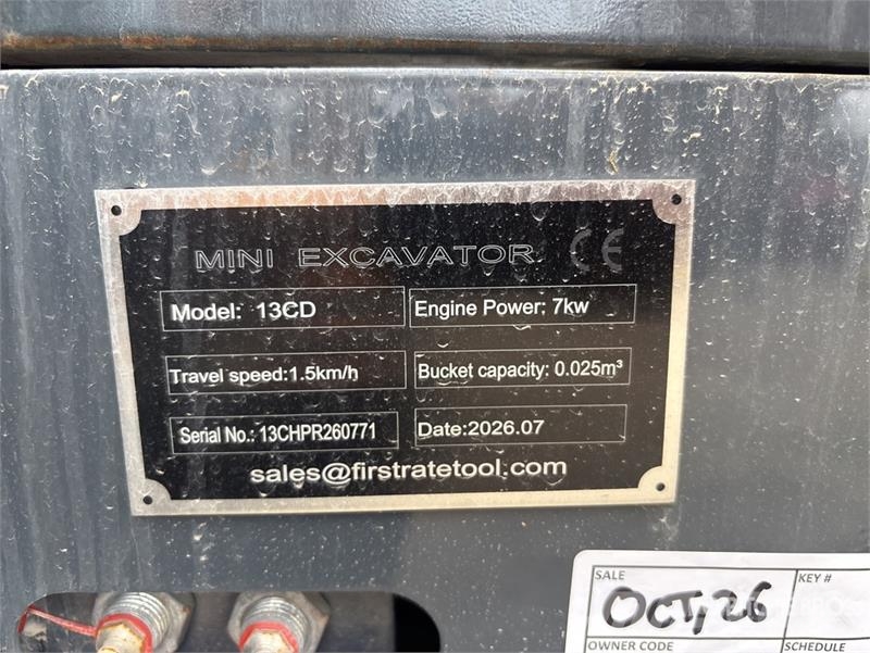 Vicsec VC13CD Mini Excavator (Unused) Mini bageri < 7t