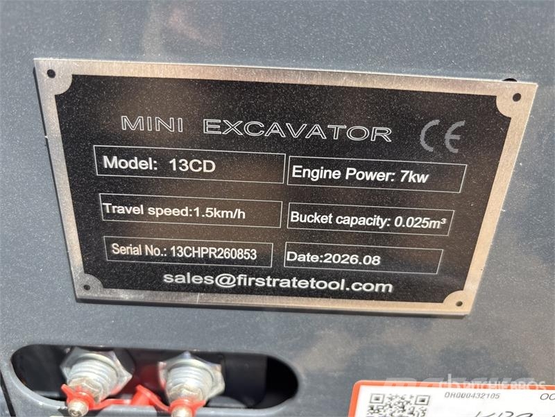 Vicsec VC13CD Mini Excavator (Unused) Minigrävare < 7t