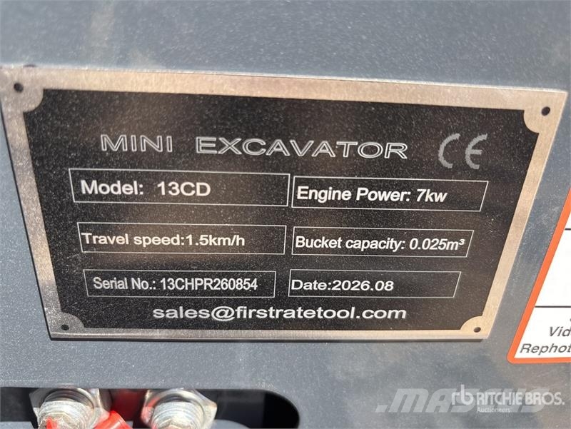 Vicsec VC13CD Mini Excavator (Unused) Minigrävare < 7t