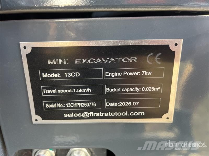 Vicsec VC13CD Mini Excavator (Unused) Mini ekskavatoriai < 7 t