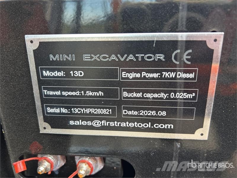 Vicsec VC13D Mini Excavator (Unused) Mini rýpadlá < 7t
