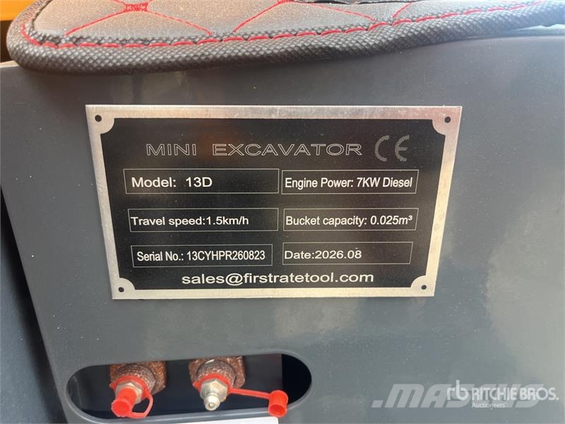Vicsec VC13D Mini Excavator (Unused) حفارات صغيرة أقل من 7 طن (حفارات صغيرة)