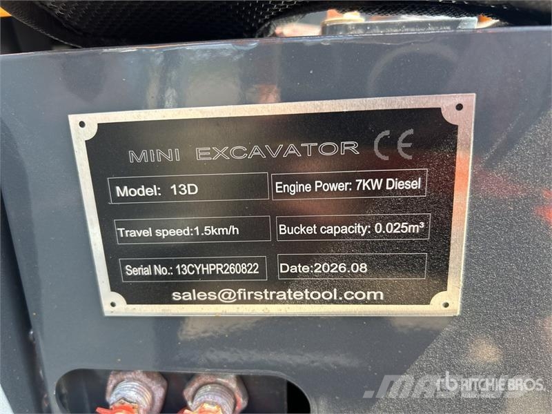 Vicsec VC13D Mini Excavator (Unused) Міні-екскаватори < 7т