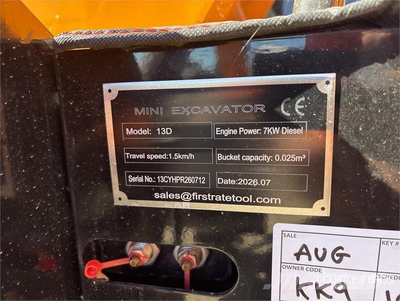 Vicsec VC13D Mini Excavator (Unused) Mini bageri <7t