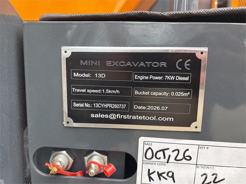 Vicsec VC13D Mini Excavator (Unused) Miniexcavadoras
