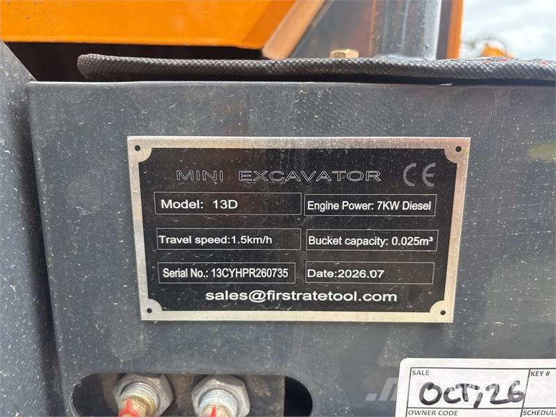 Vicsec VC13D Mini Excavator (Unused) Mini bageri < 7t