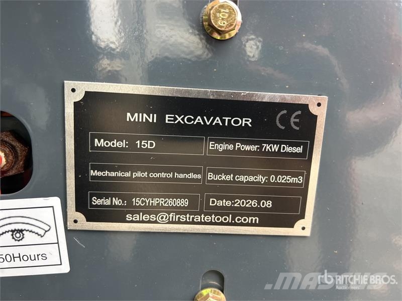 Vicsec VC15D Diesel Mini Excavator (Unused) Mini bagri <7t
