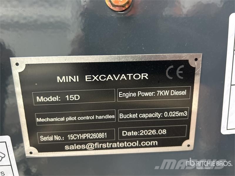 Vicsec VC15D Diesel Mini Excavator (Unused) Mini bageri < 7t