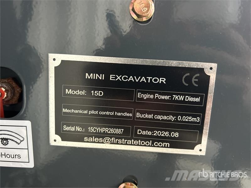 Vicsec VC15D Diesel Mini Excavator (Unused) Mini bageri < 7t