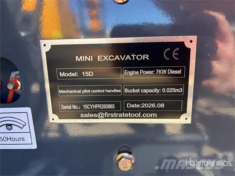Vicsec VC15D Mini Excavator (Unused) Mini ekskavatoriai < 7 t