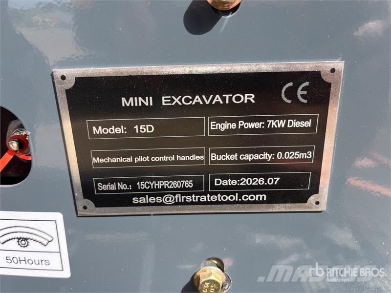 Vicsec VC15D Mini Excavator (Unused) Mini ekskavatoriai < 7 t