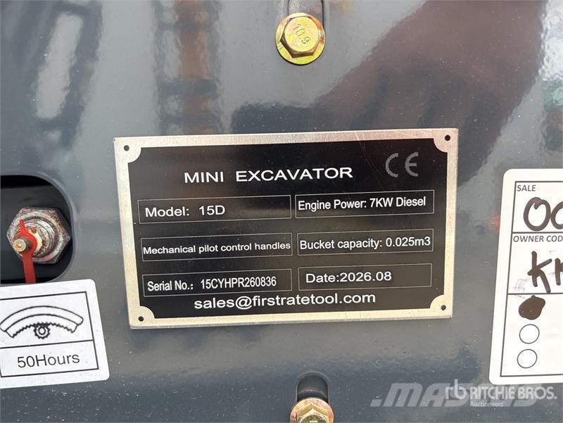 Vicsec VC15D Mini Excavator (Unused) Mini excavators < 7t (Mini diggers)