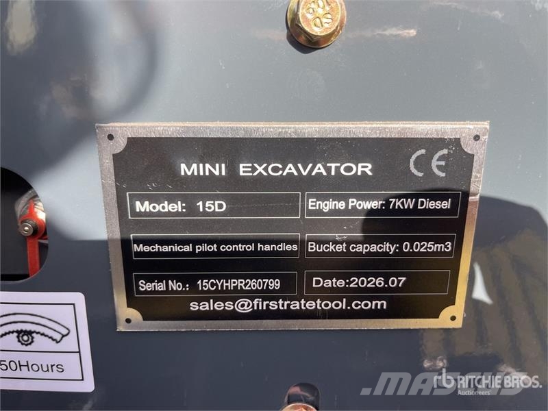 Vicsec VC15D Mini Excavator (Unused) Mini ekskavatoriai < 7 t