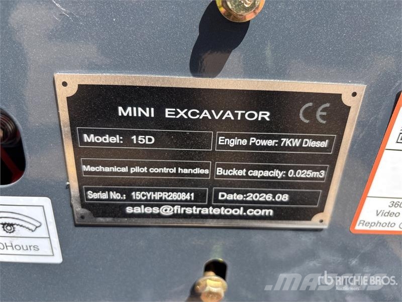 Vicsec VC15D Mini Excavator (Unused) Miniexcavadoras