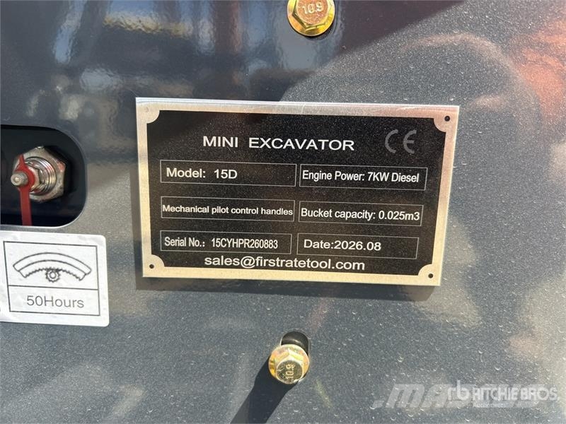 Vicsec VC15D Mini Excavator (Unused) Mini rýpadlá < 7t