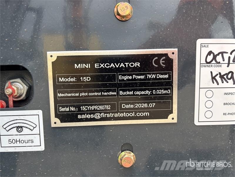 Vicsec VC15D Mini Excavator (Unused) Mini bageri < 7t