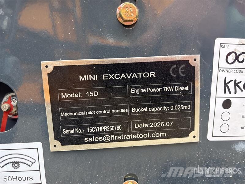 Vicsec VC15D Mini Excavator (Unused) Мини екскаватори < 7 т